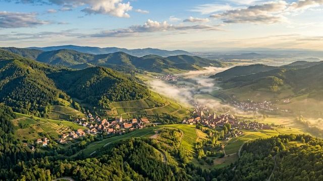 Vue des chalets